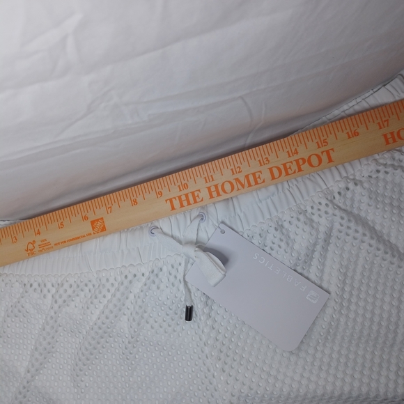 White Textured Shorts - Picture 3 of 5